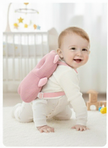 Pink Reindeer Head Protection Cushion