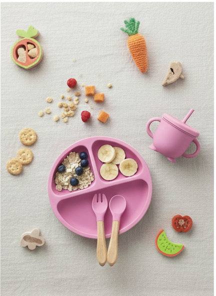 Feeding Set Pink 5-Piece