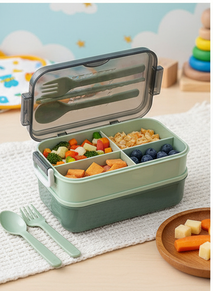 Lunch Box Mint Green/Grey