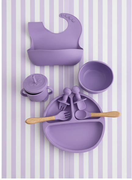 Feeding Set Purple 5-Piece