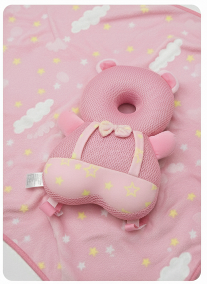 Pink Reindeer Head Protection Cushion