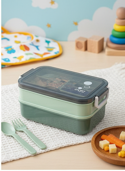 Lunch Box Mint Green/Grey