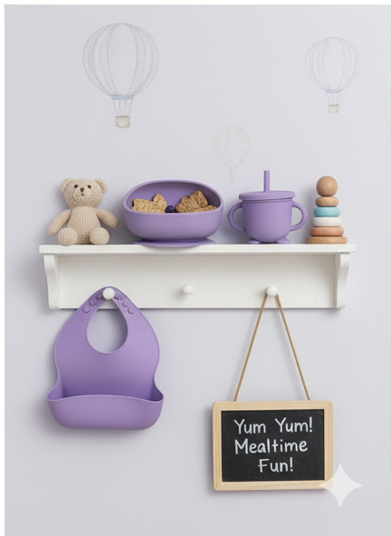 Feeding Set Purple 5-Piece
