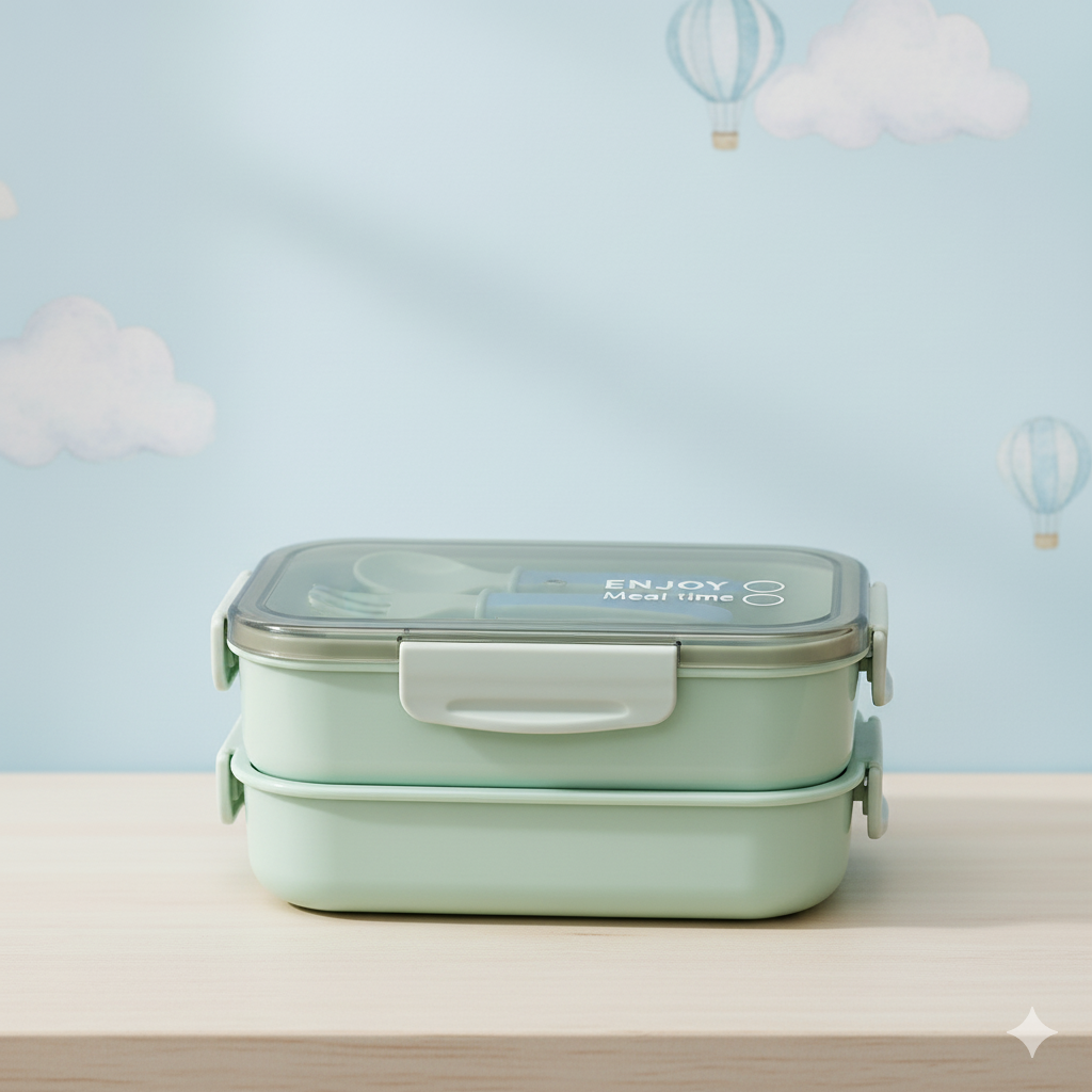 Lunch Box Mint Green/Grey