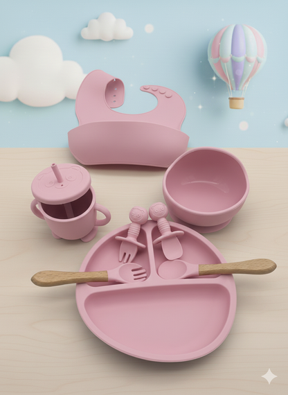 Feeding Set Pink 5-Piece